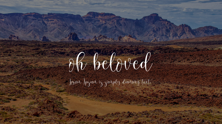 oh beloved Font