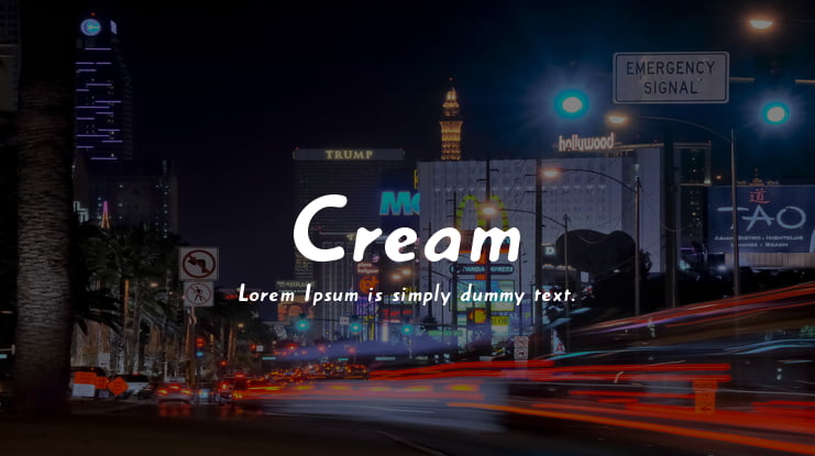 Cream Font Family
