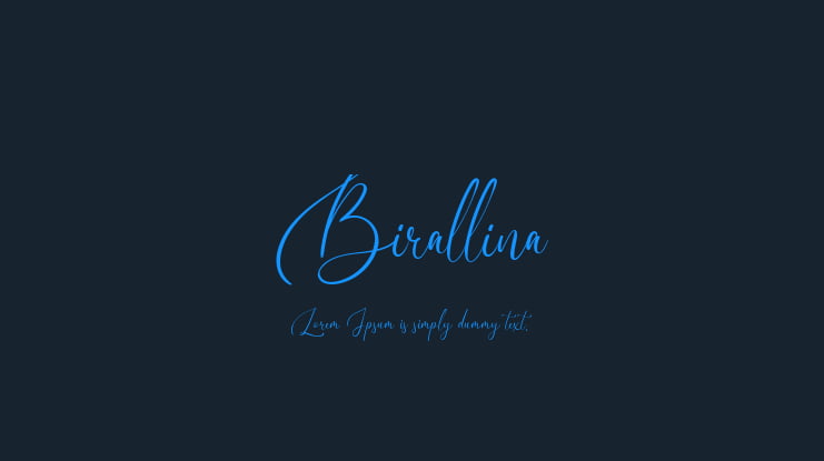 Birallina Font