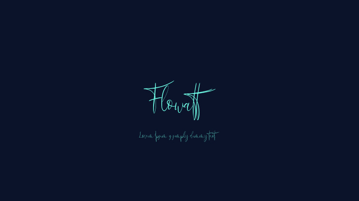Flowatt Font