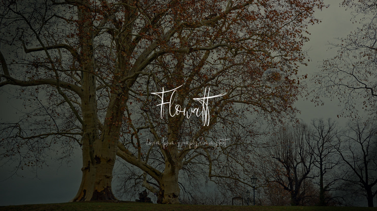 Flowatt Font