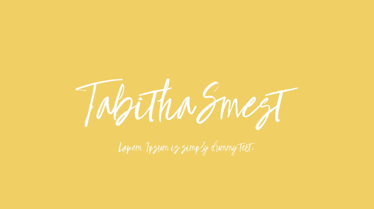 TabithaSmest Font