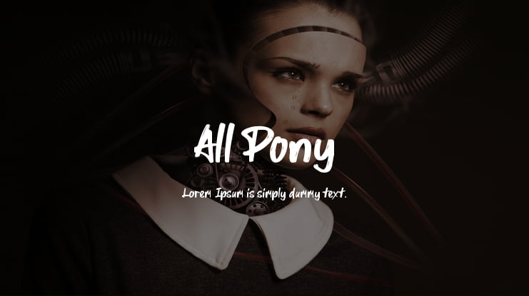 All Pony Font