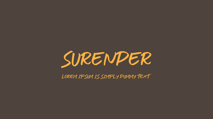 SURENDER Font