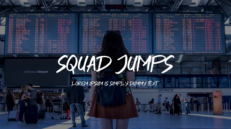 SQUAD JUMPS Font