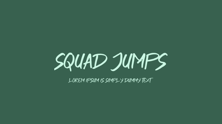SQUAD JUMPS Font