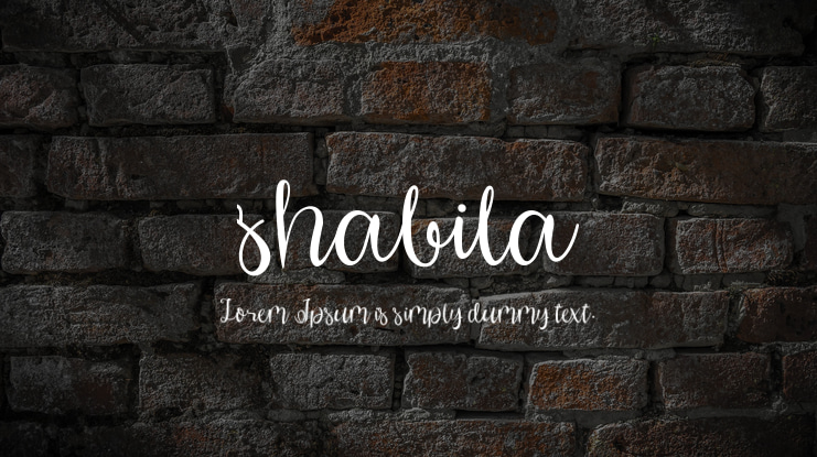 shabila Font
