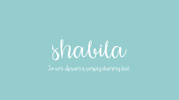 shabila Font