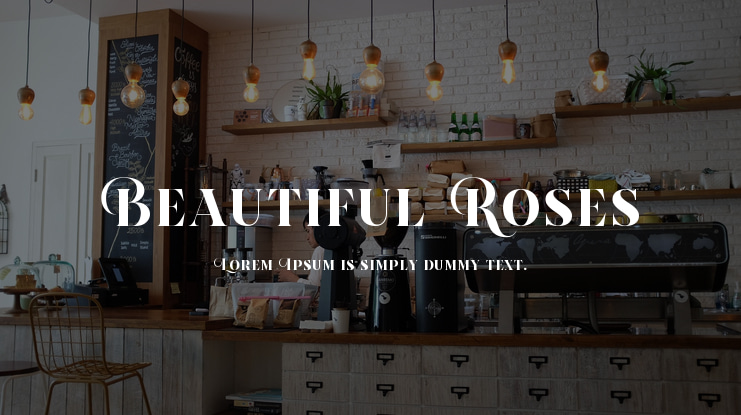 Beautiful Roses Font