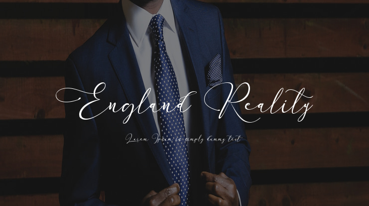 England Reality Font