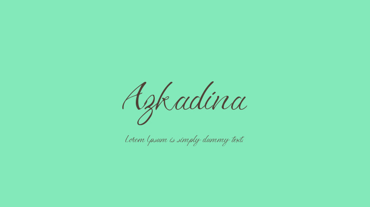 Azkadina Font