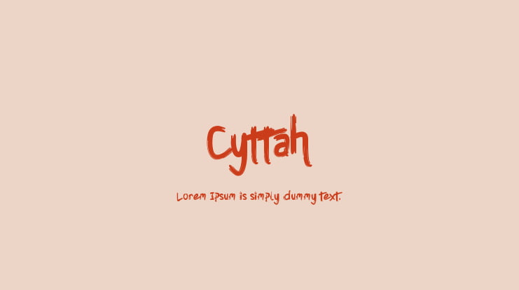 Cyttah Font Family