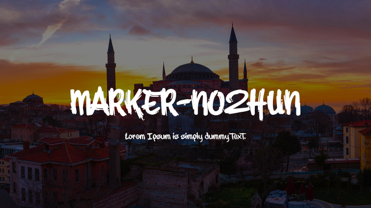MARKER-NO2HUN Font