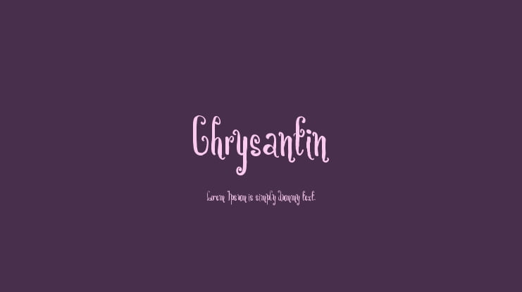 Chrysantin Font