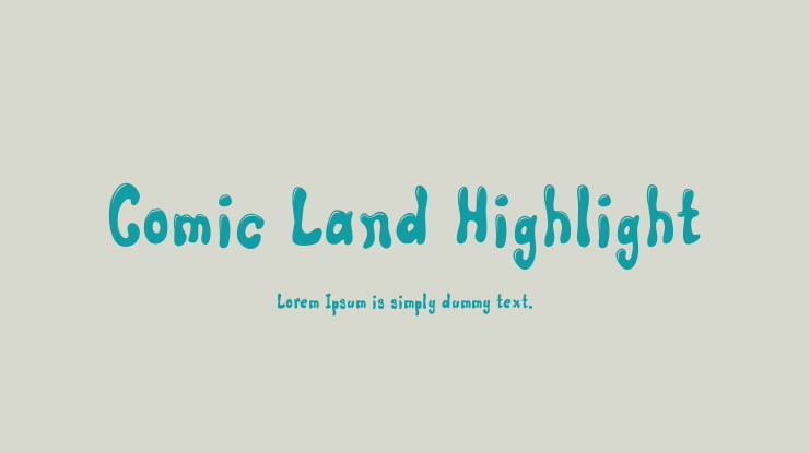 Comic Land Highlight Font Family