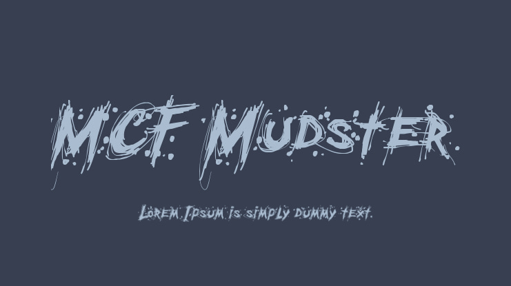 MCF Mudster Font