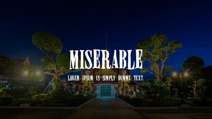 Miserable Font