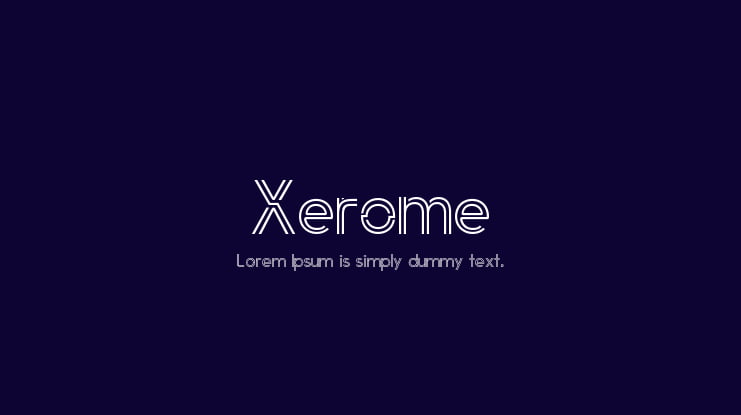 Xerome Font Family
