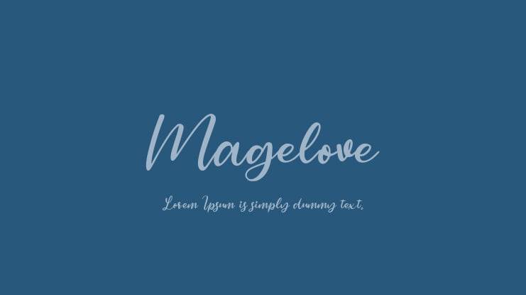 Magelove Font