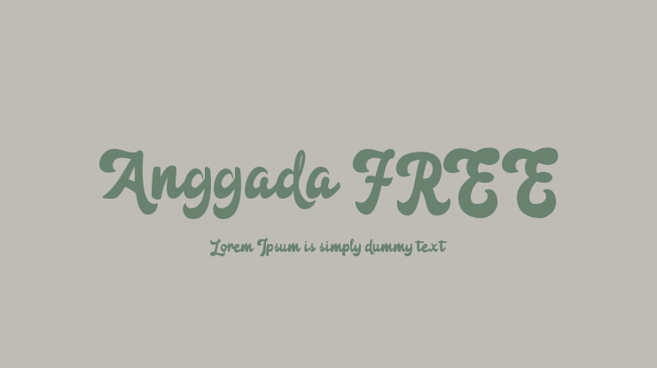 Anggada FREE Font