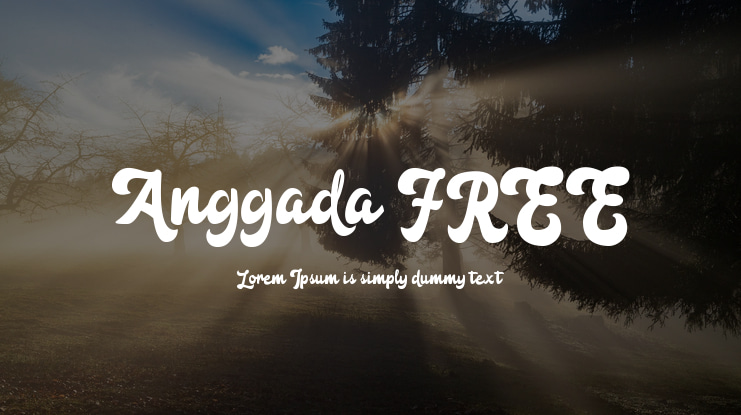 Anggada FREE Font
