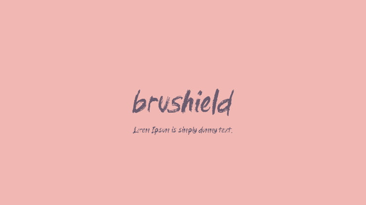 brushield Font Family