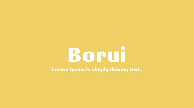 Borui Font