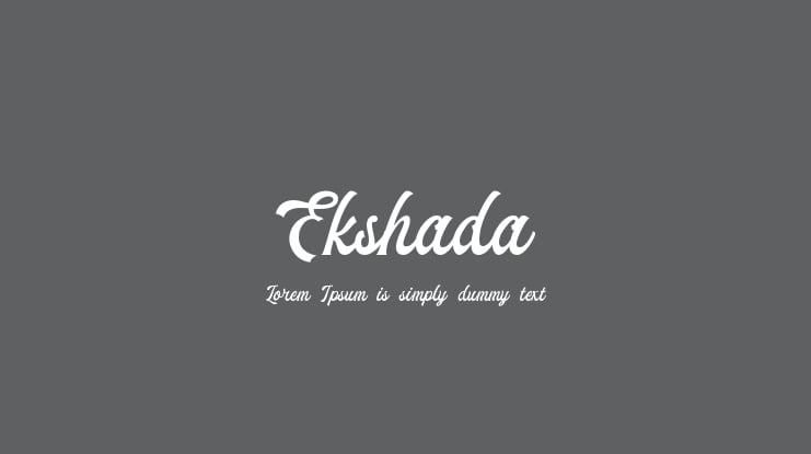 Ekshada Font