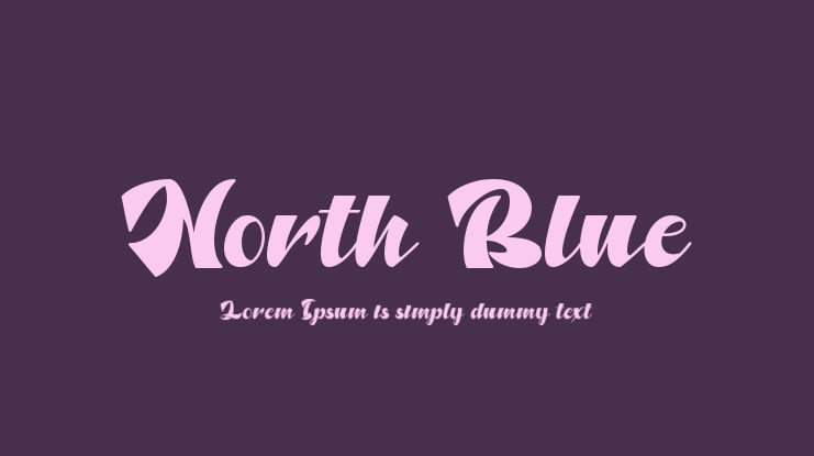 North Blue Font