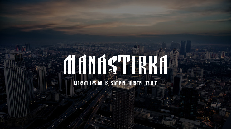 Manastirka Font