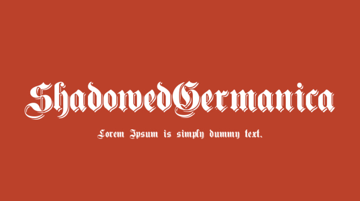 ShadowedGermanica Font