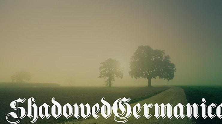 ShadowedGermanica Font