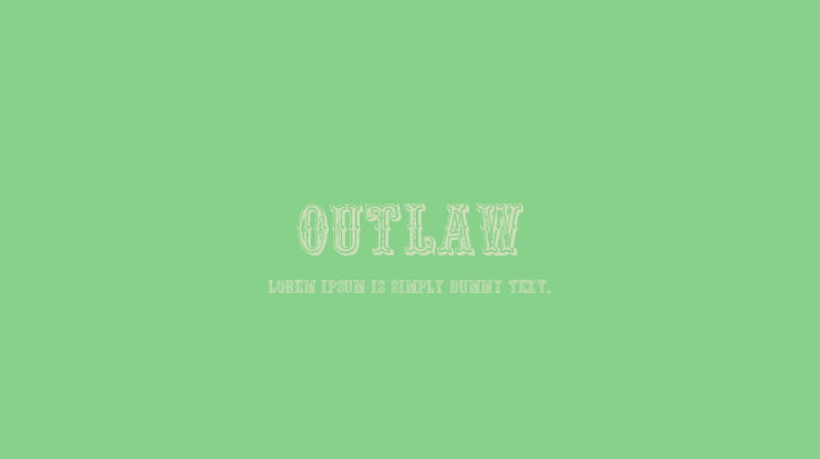 Outlaw Font