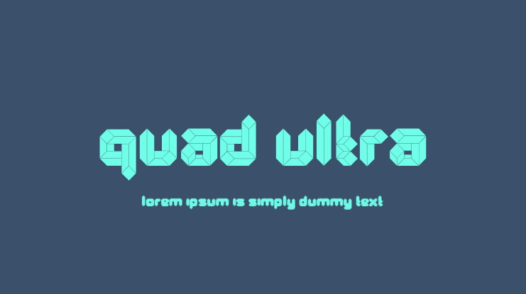 Quad Ultra Font