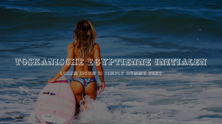 Toskanische Egyptienne Initialen Font