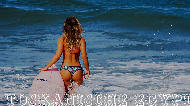 Toskanische Egyptienne Initialen Font