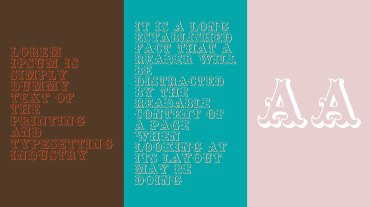 Toskanische Egyptienne Initialen Font