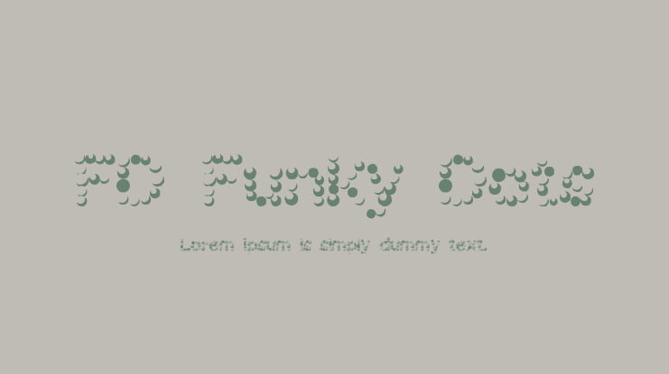FD Funky Dots Font