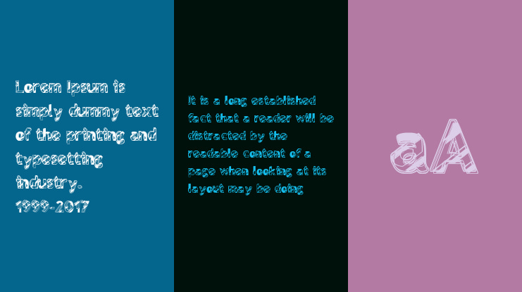 reflet électrik Font