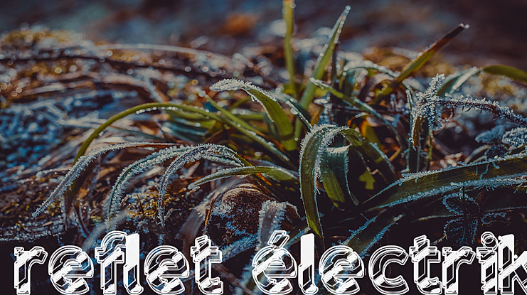 reflet électrik Font