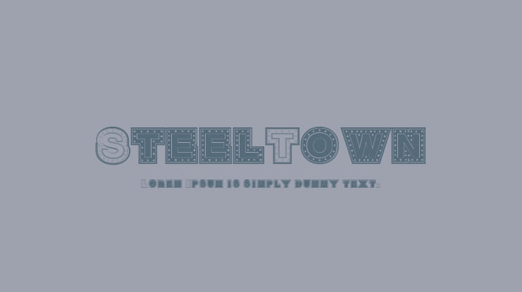 SteelTown Font