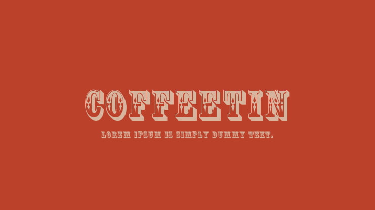 CoffeeTin Font