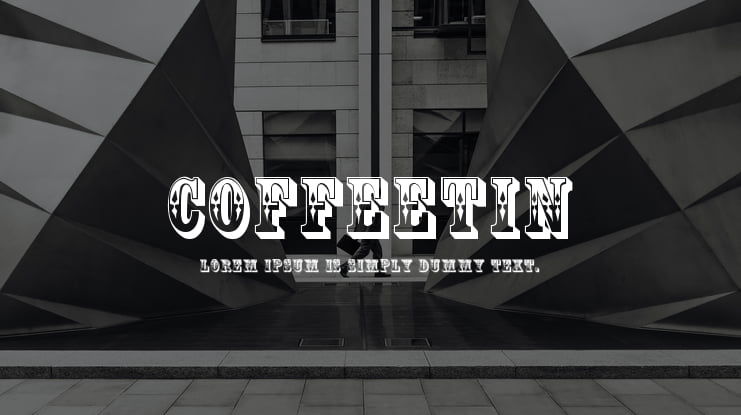 CoffeeTin Font