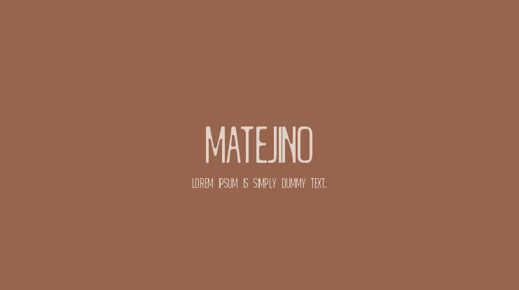 Matejino Font
