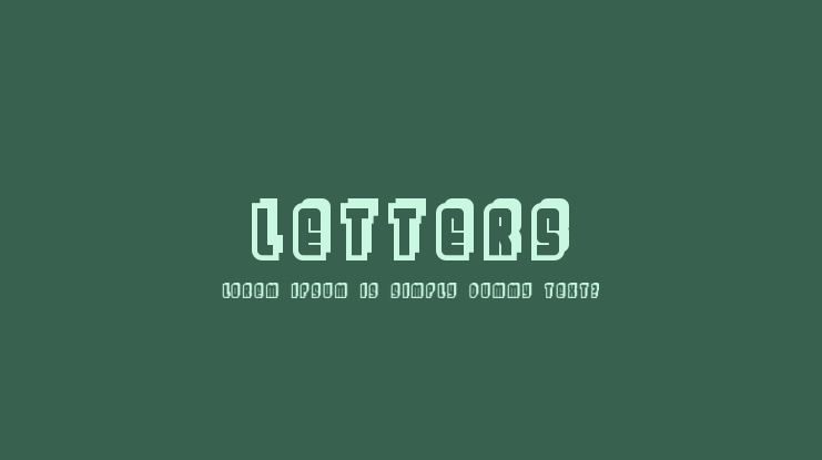 Letters Font