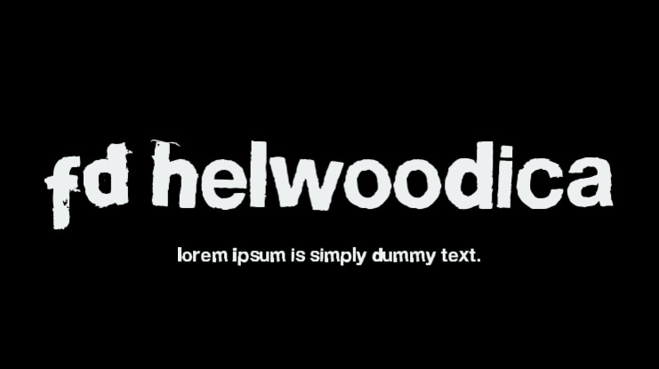 FD Helwoodica Font
