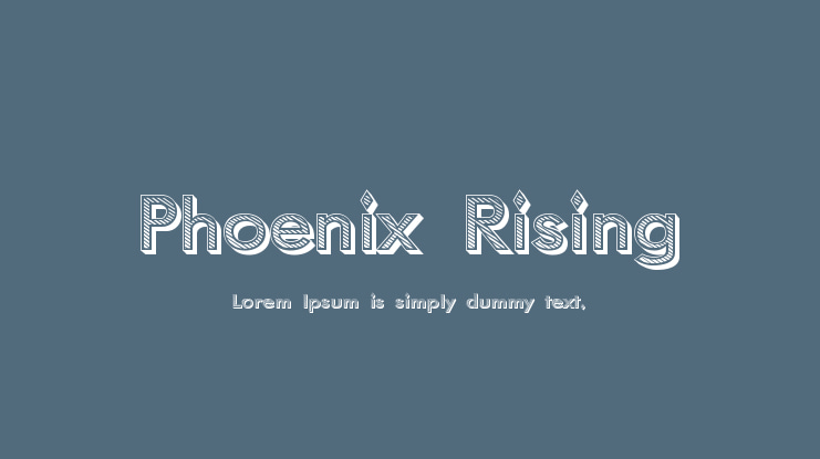 Phoenix Rising Font