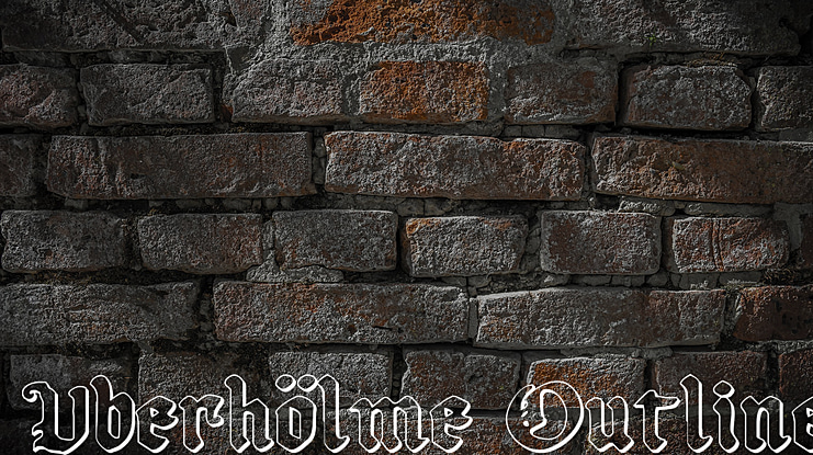 Uberhölme Outline Font