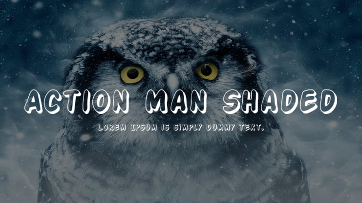 Action Man Shaded Font