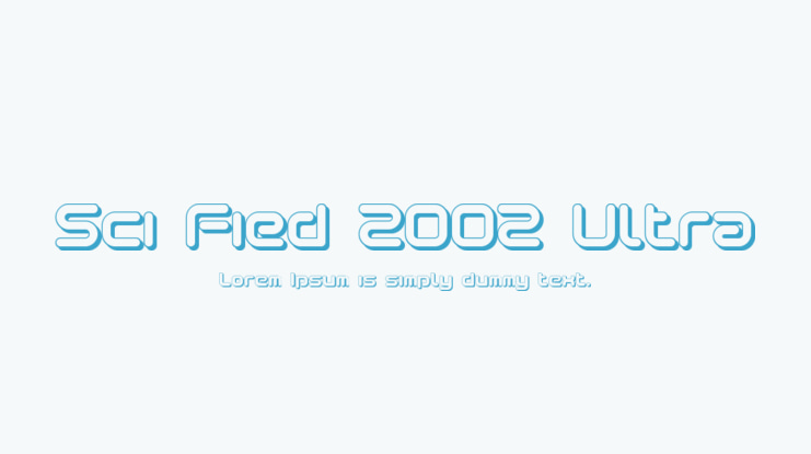Sci Fied 2002 Ultra Font